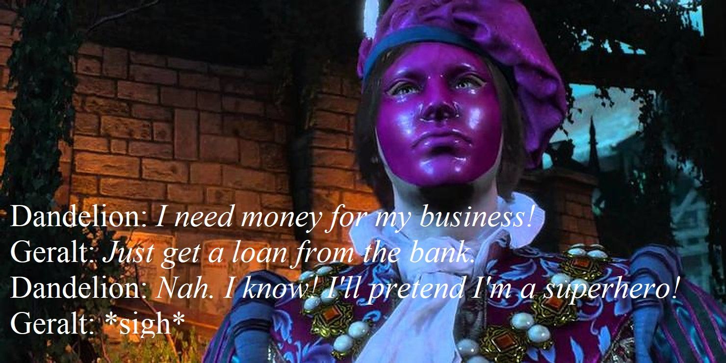 Witcher 3 Crimson Avenger meme