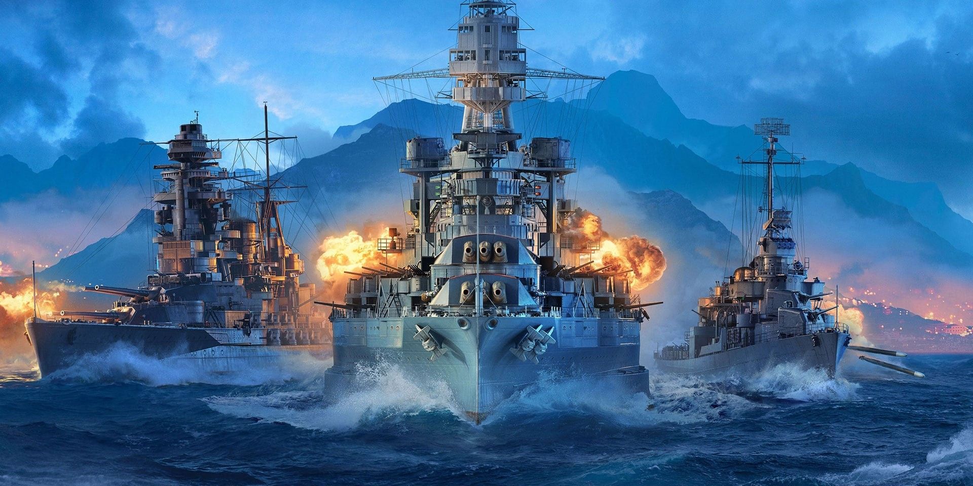 World of Warship Legends Boats In Water