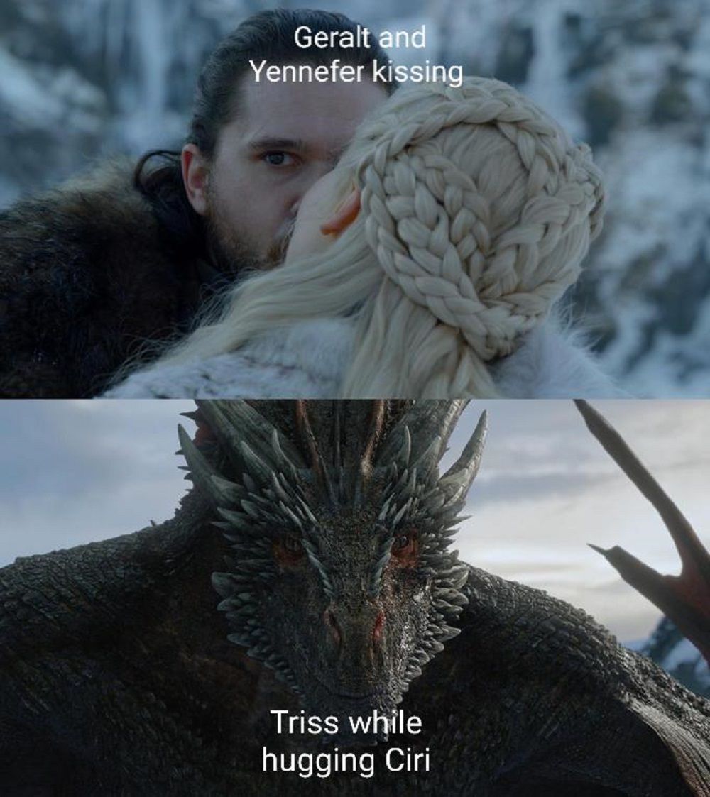 Yennefer kiss move meme