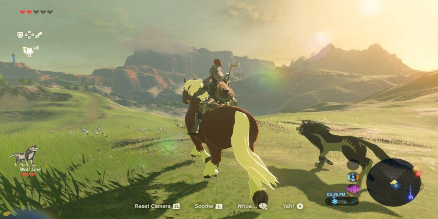 Link Riding in BotW