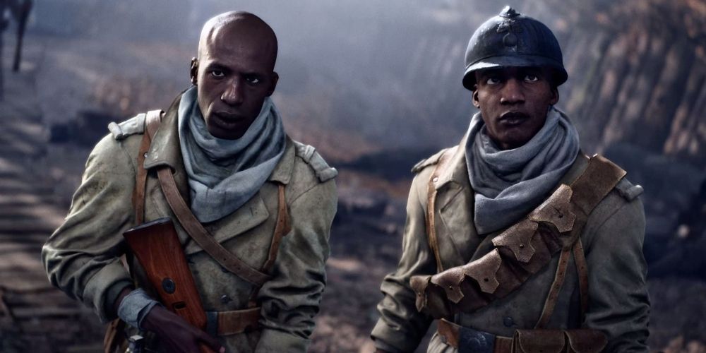 Two soldiers in Battlefield V