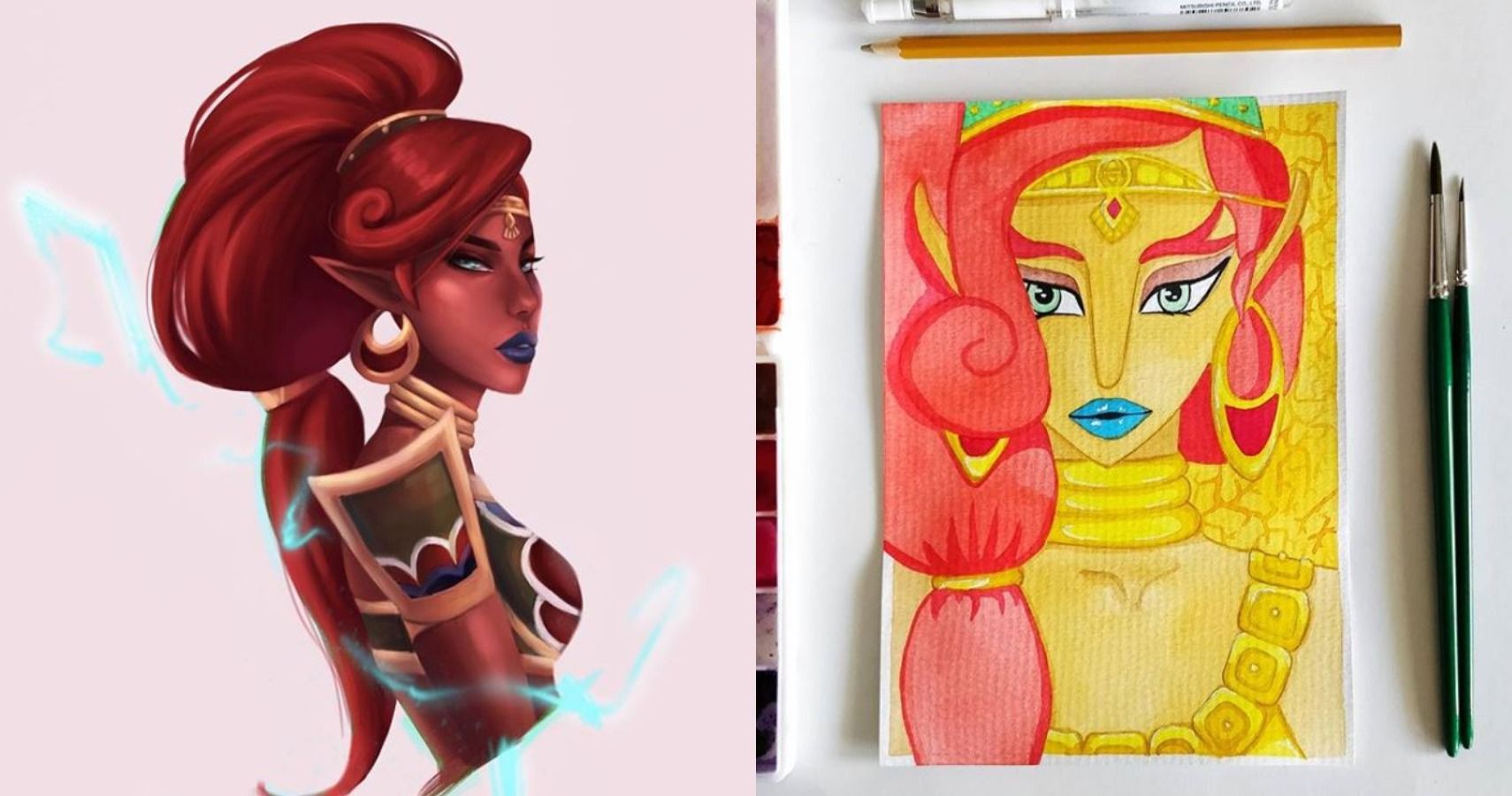 Zelda: Breath Of The Wild - 10 Pieces Of Urbosa Fan Art That Fans Will Adore