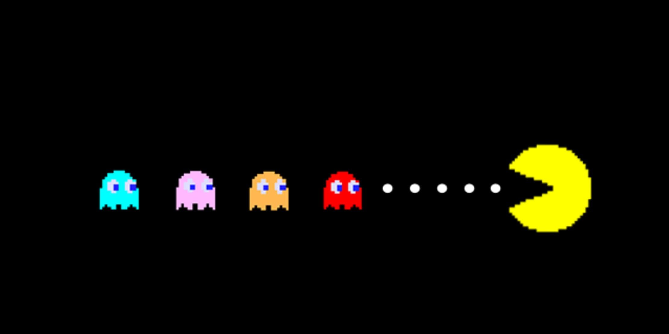 Pac Man eating the ghosts
