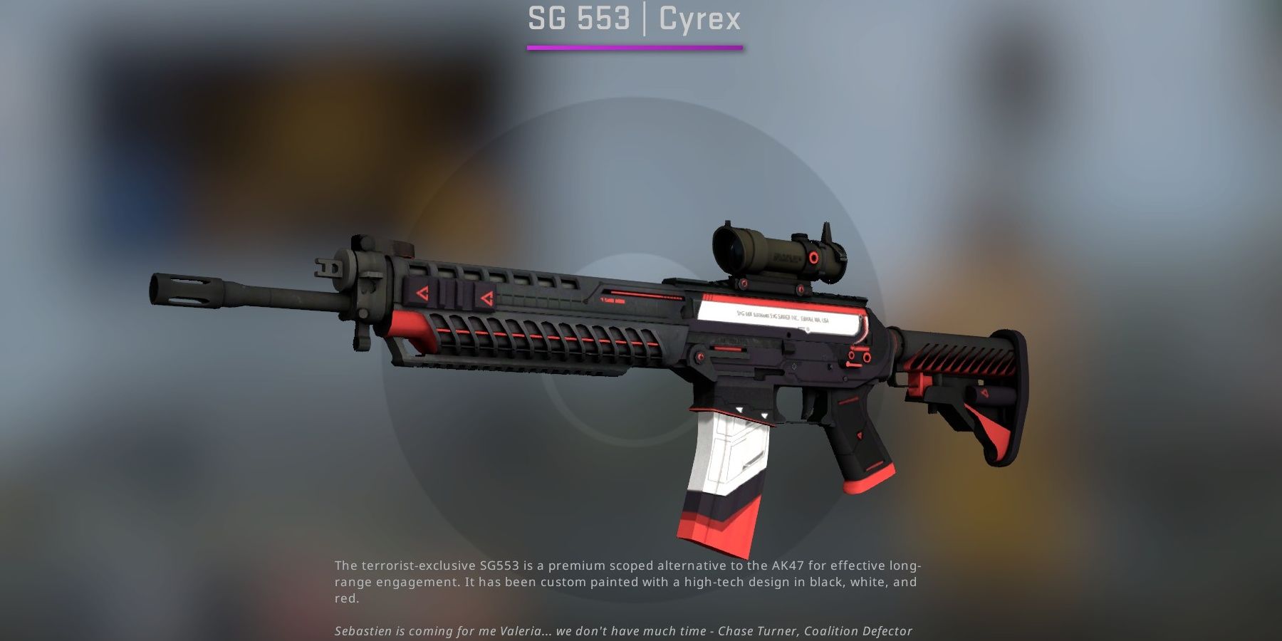 The SG 553 in Counter-Strike: Global Offensive