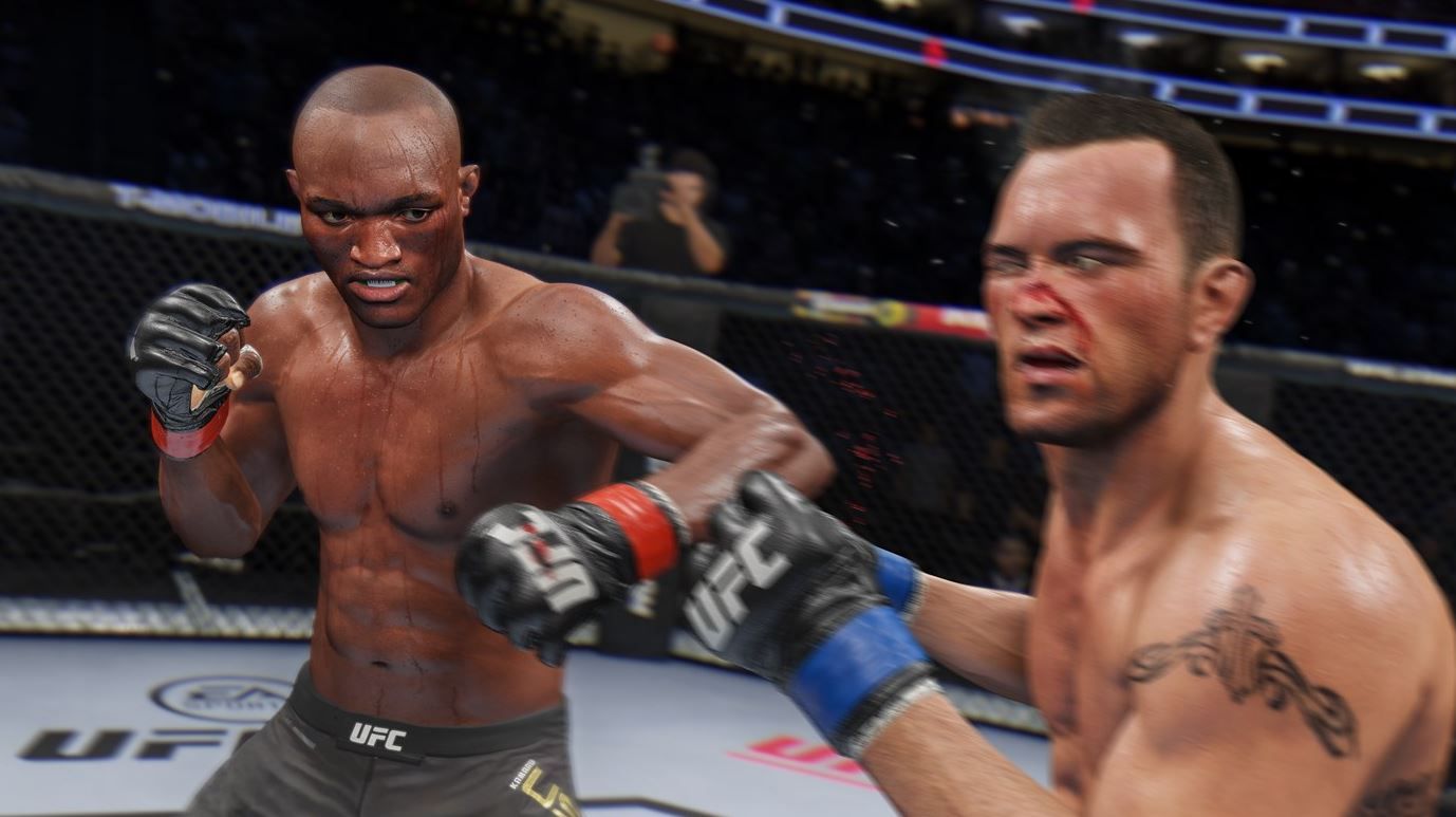 UFC 4 landing a hook