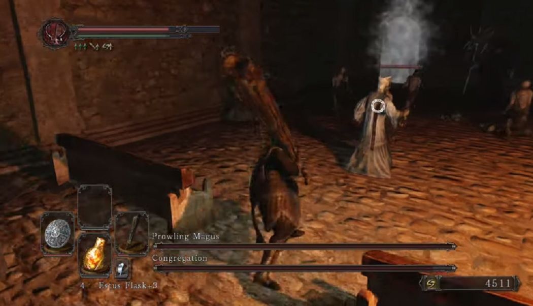 Dark Souls 2's Prowling Magus and Congregation boss