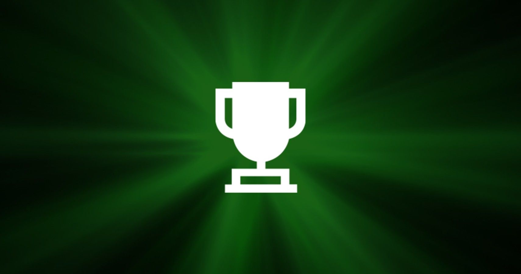 Achievement Icon Over Green Background