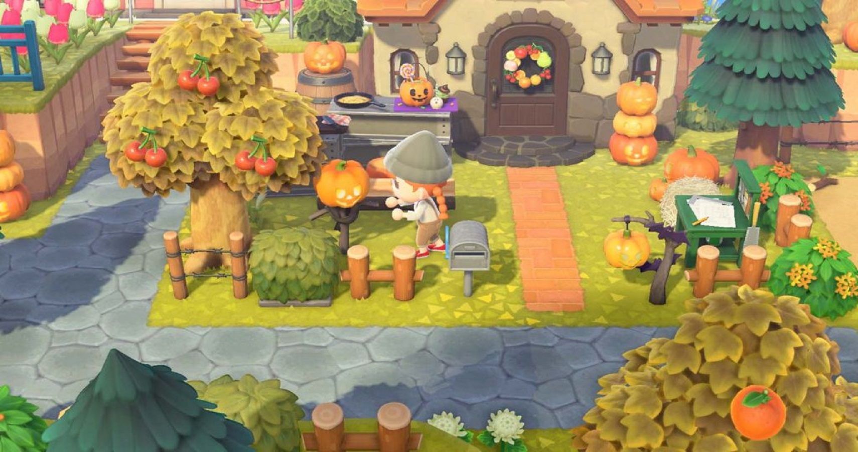 An image from the Animal Crossing: New Horizons Fall update trailer