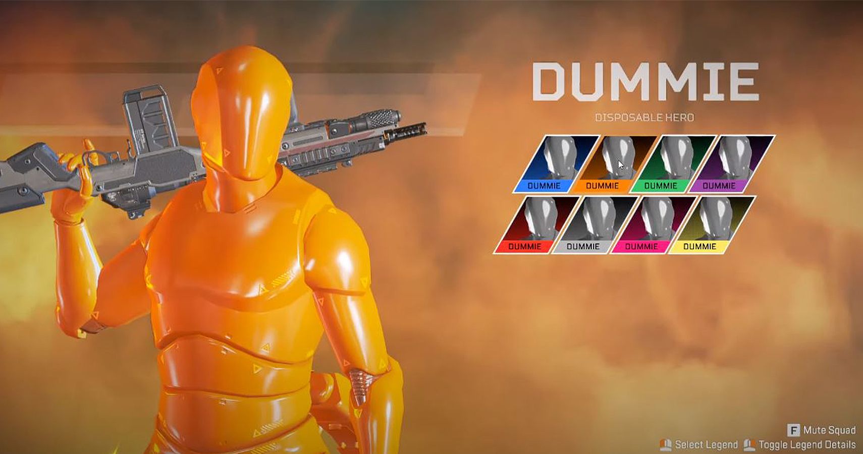 Apex Legends Dummie Mode Character select