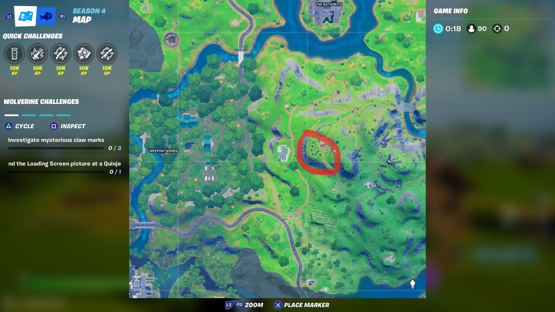 Bifrost Rune Marks Location Fortnite PS4 Xbox Switch PC