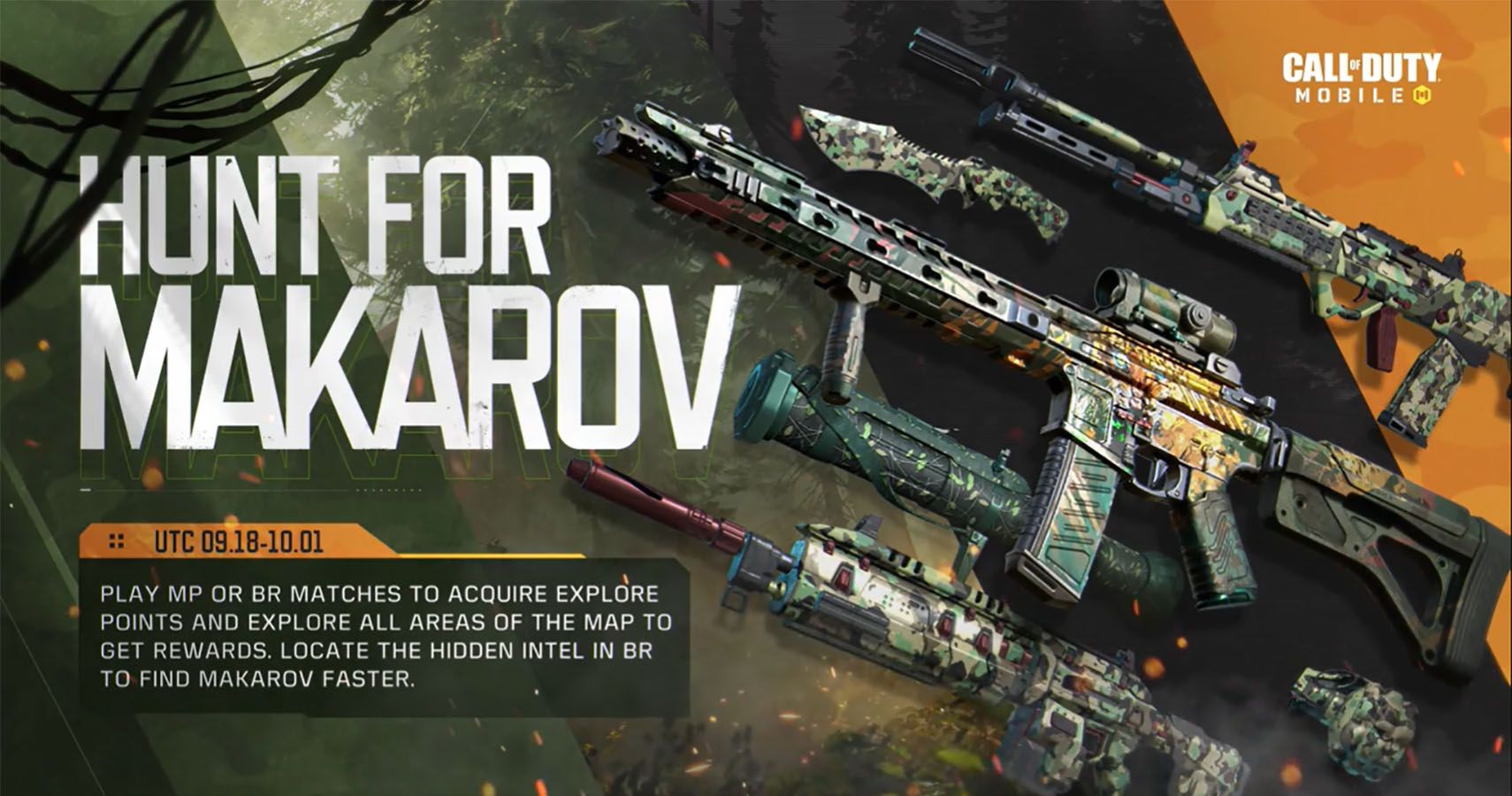 The Hunt for Makarov event promotional image.