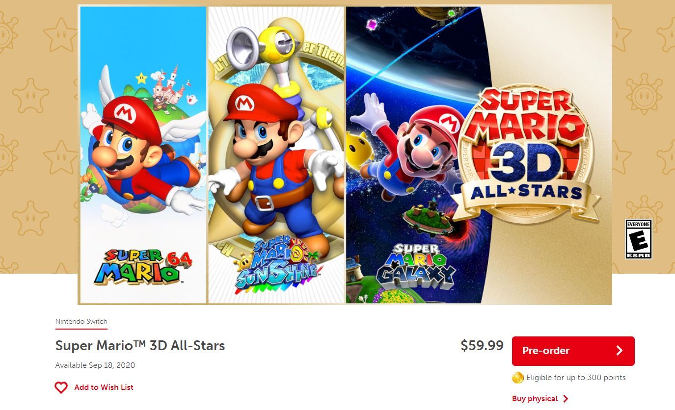 Super Mario 3D All-Stars Price