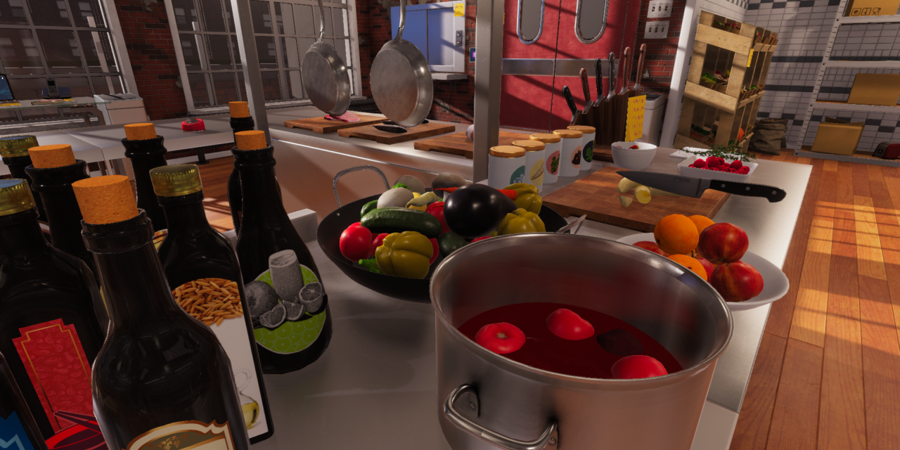 artful screenshot of cooking simulator