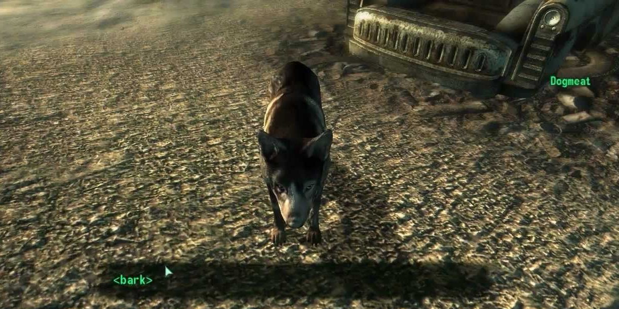Fallout 3 Screenshot Of Dogmeat Barking
