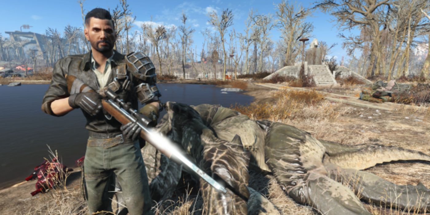 Fallout 4 Character With Sniper Rifle