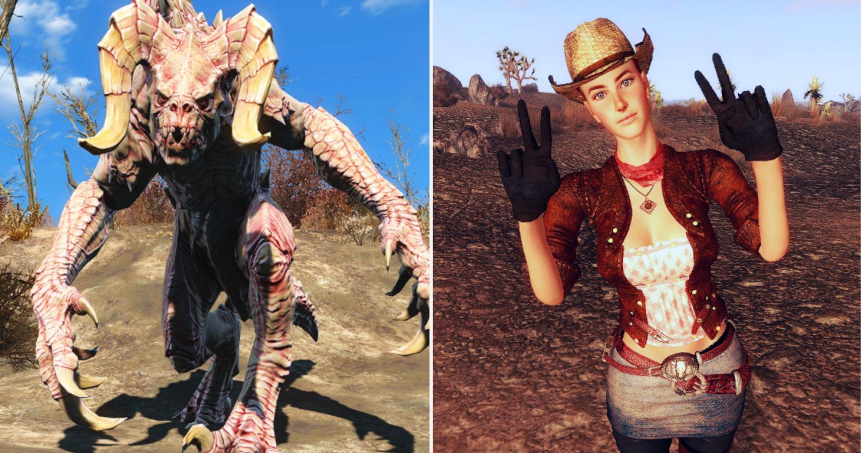 Fallout Series Albino Deathclaw And Cass