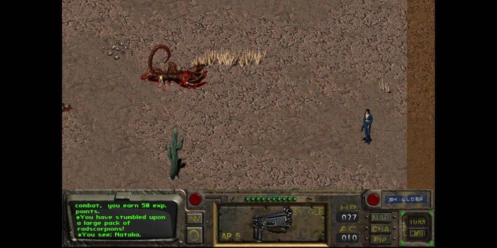 Fallout one combat in the desert