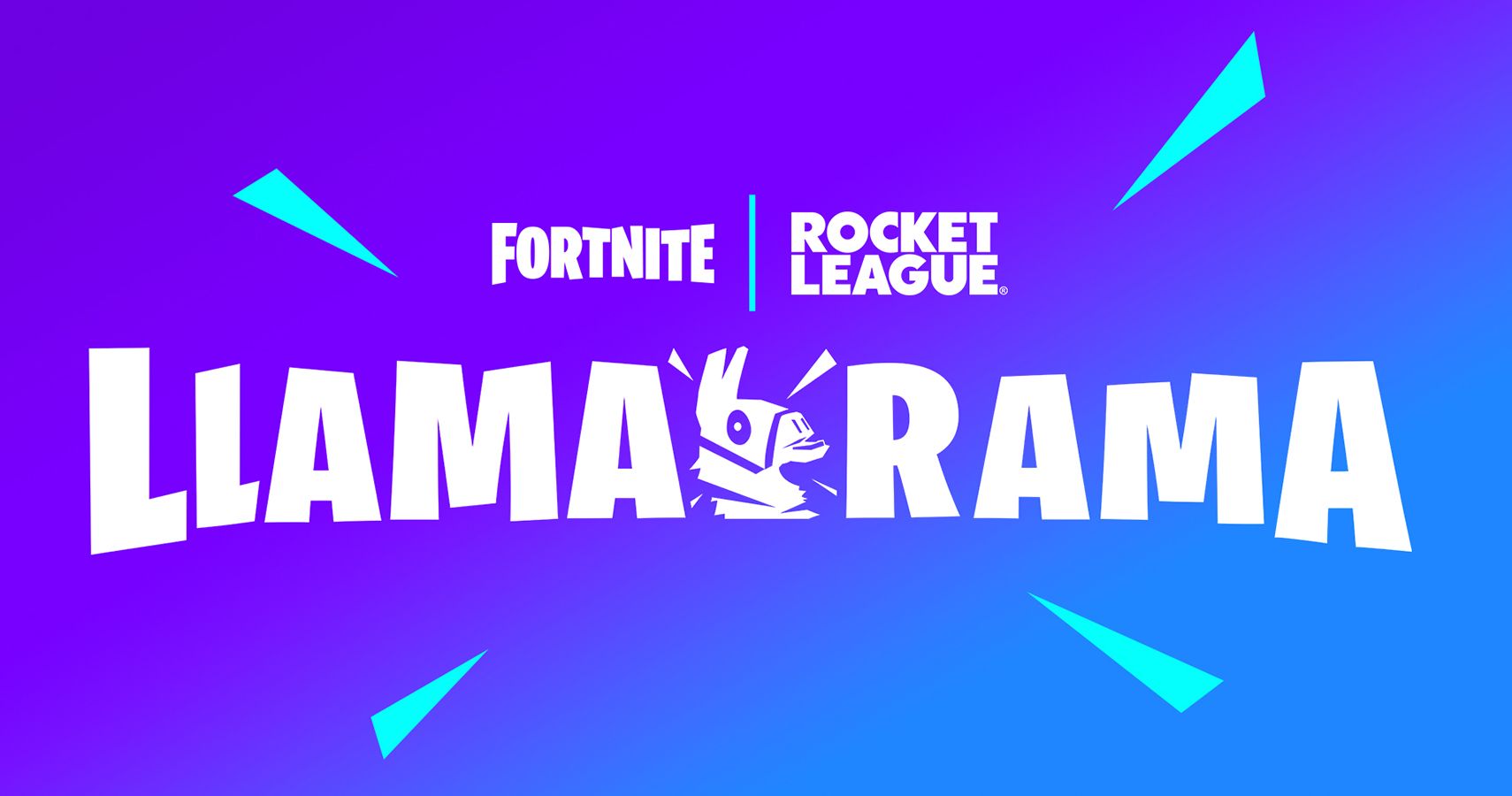 Fornite Rocket League Llama Rama event poster