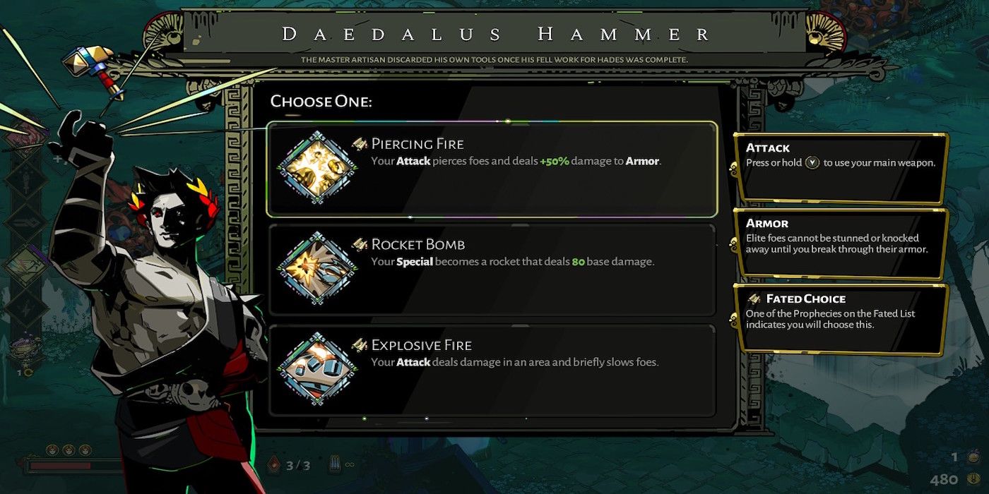 Hades Piercing Fire For The Exagryph From The Daedalus Hammer