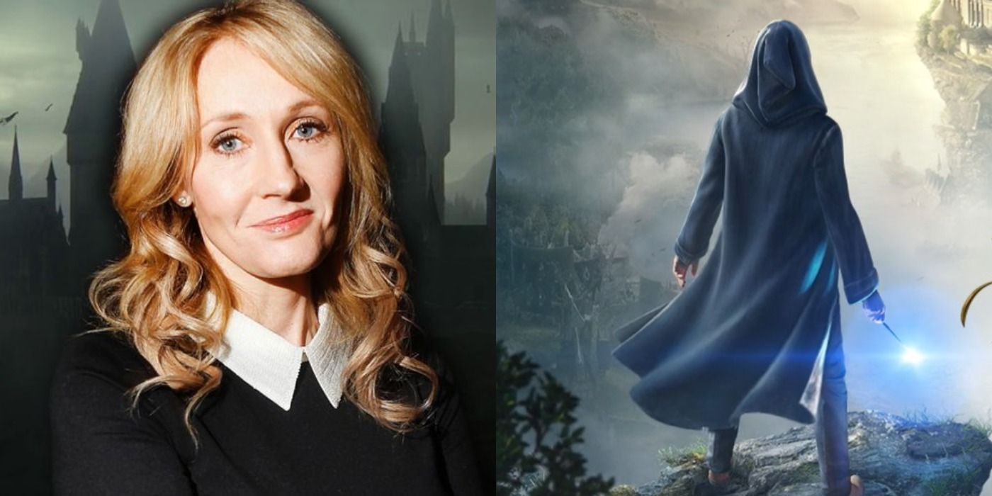 jk rowling painting hogwarts legacy