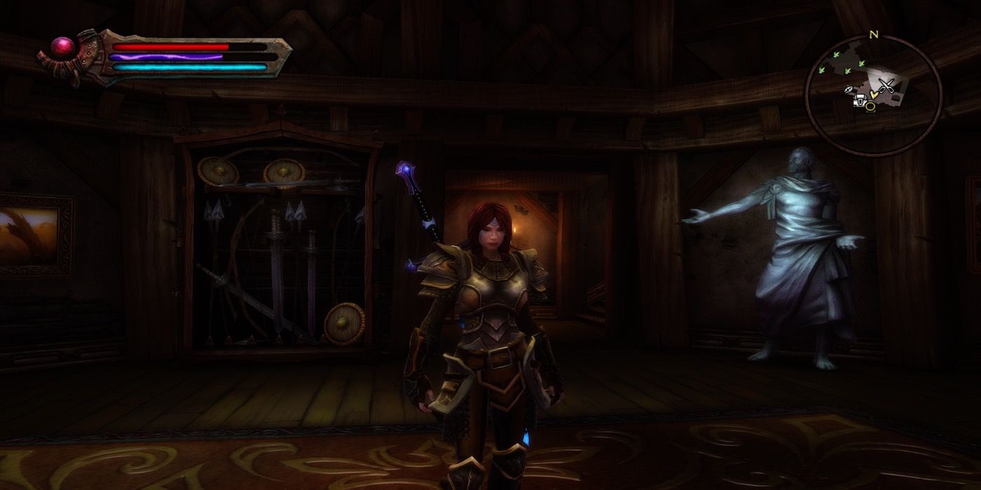 This is a screenshot of the player’s house from Kingdoms of Amalur-Re-Reckoning.