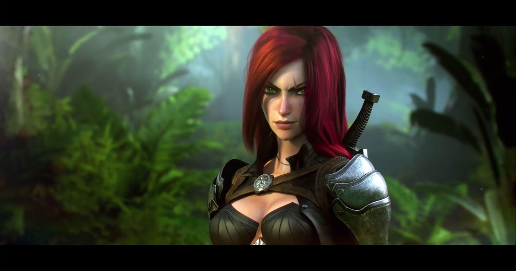 A screenshot from an official cinematic of League of Legends