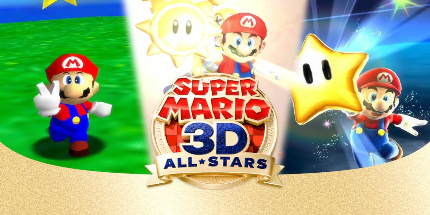 The promotional art for Super Mario 3D All-Stars