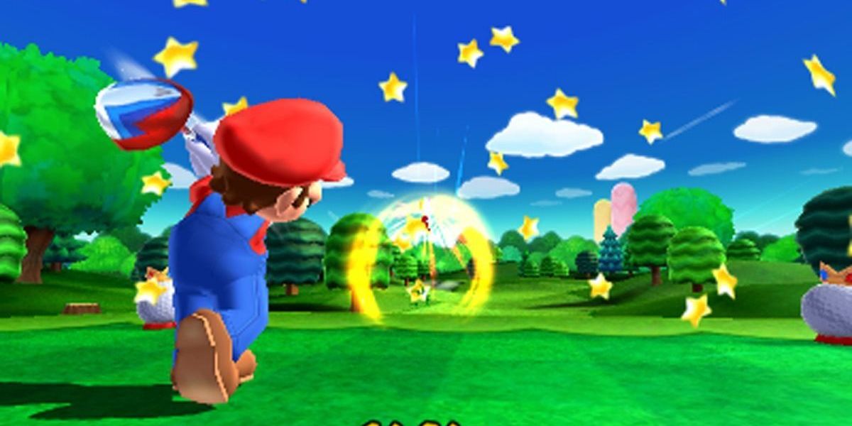 3DS Mario Golf World Tour Mario Ring Shot