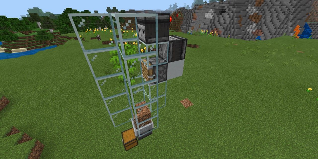 Minecraft Automated Bamboo Farm Redstone
