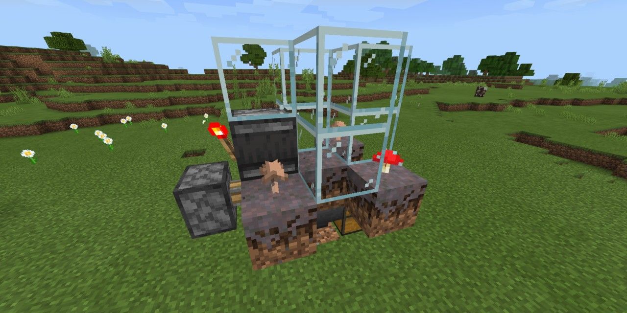 Minecraft Automated Mushroom Farm Redstone
