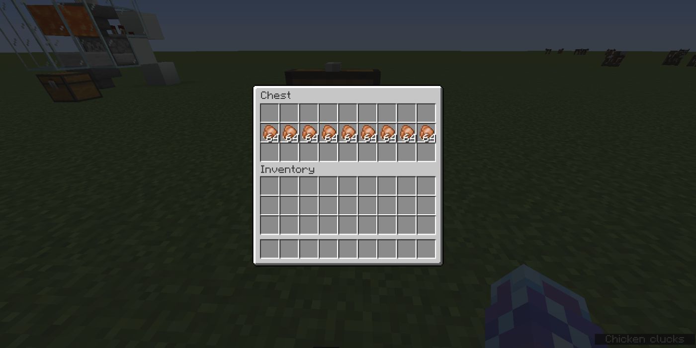 Minecraft Cooked Chicken In A Chest
