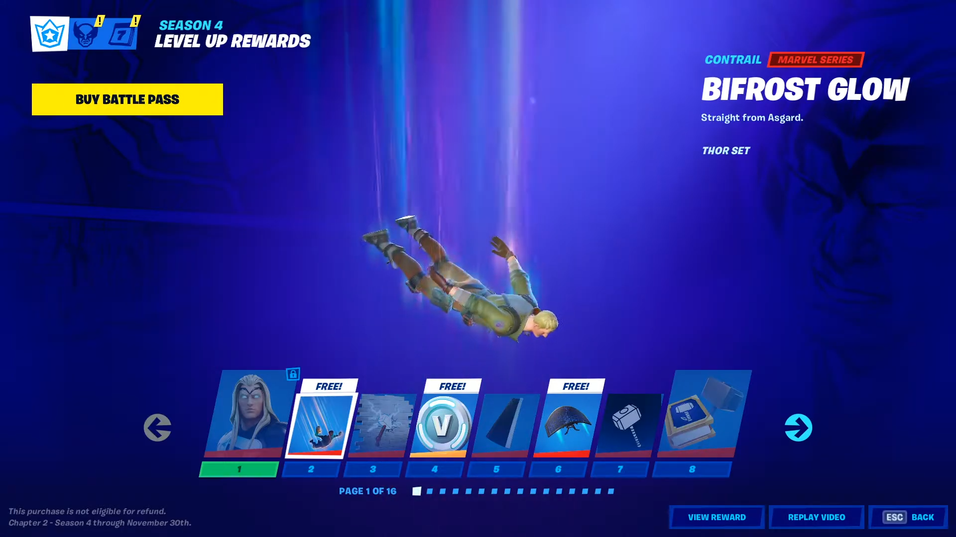 _NEW_ BIFROST GLOW CONTRAIL - FORTNITE CHAPTER 2 SEASON 4 BATTLE PASS _ FORTNITE SEASON 14 ITEM SHOP 0-2 screenshot