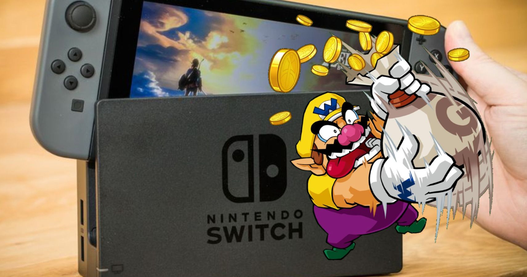 Nintendo Switch Wario Gold Cover