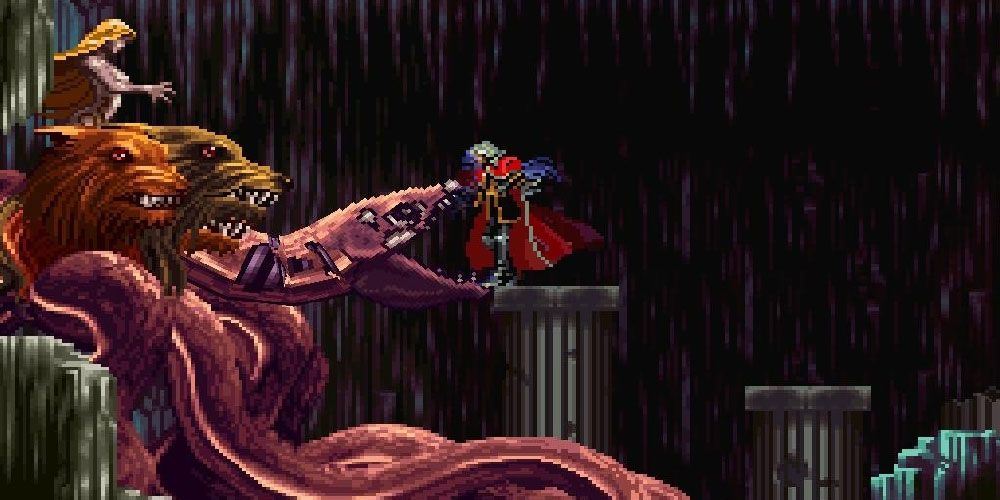 Dracula's son Alucard battles the forces of Hell in Castlevania: Symphony of the Night