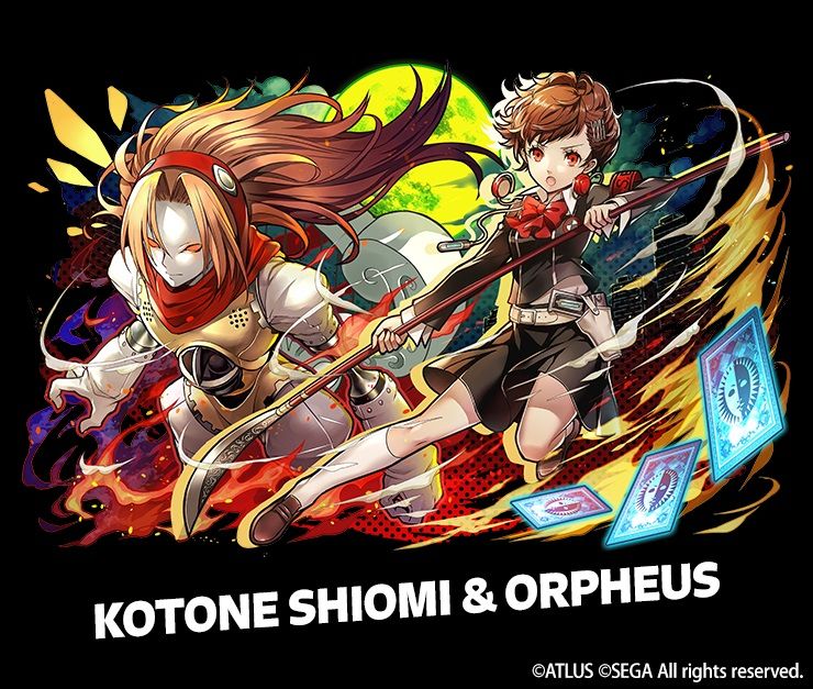 Persona 3 Kotone Puzzle and Dragons Mobile Game Crossover