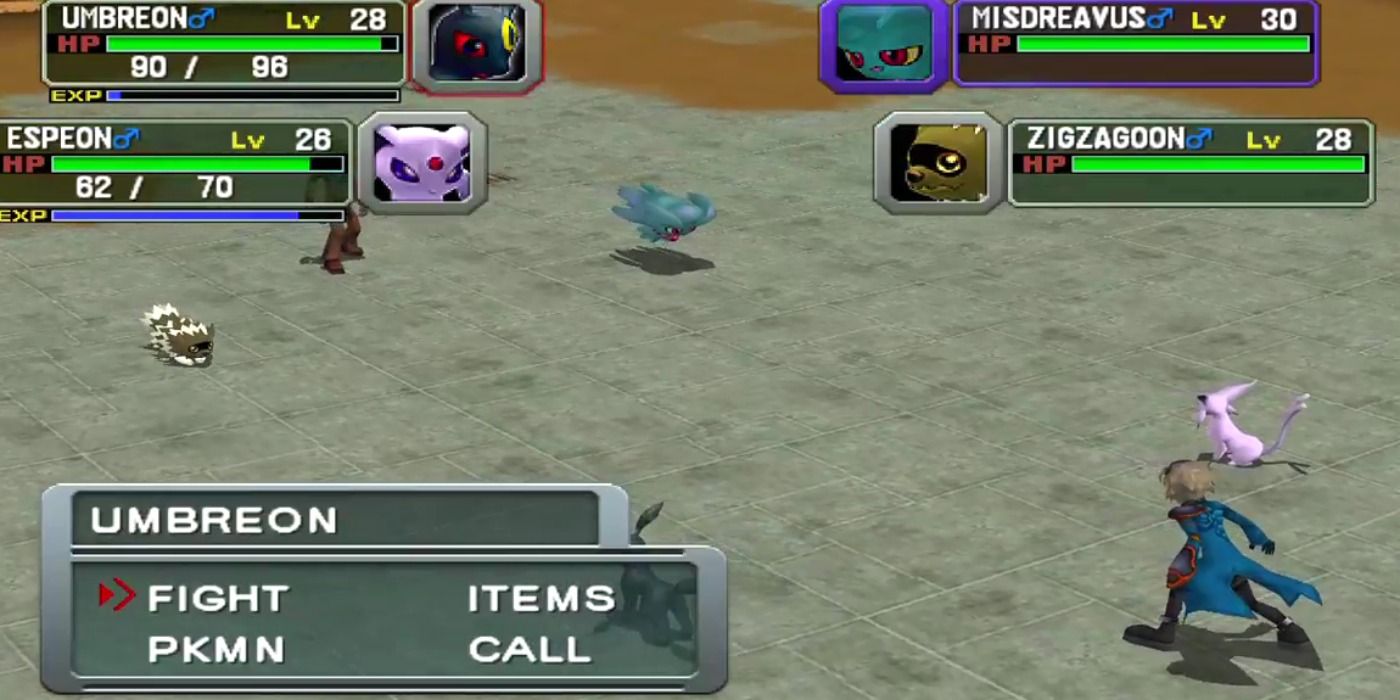 One of Pokémon Colosseum's several Double Battles