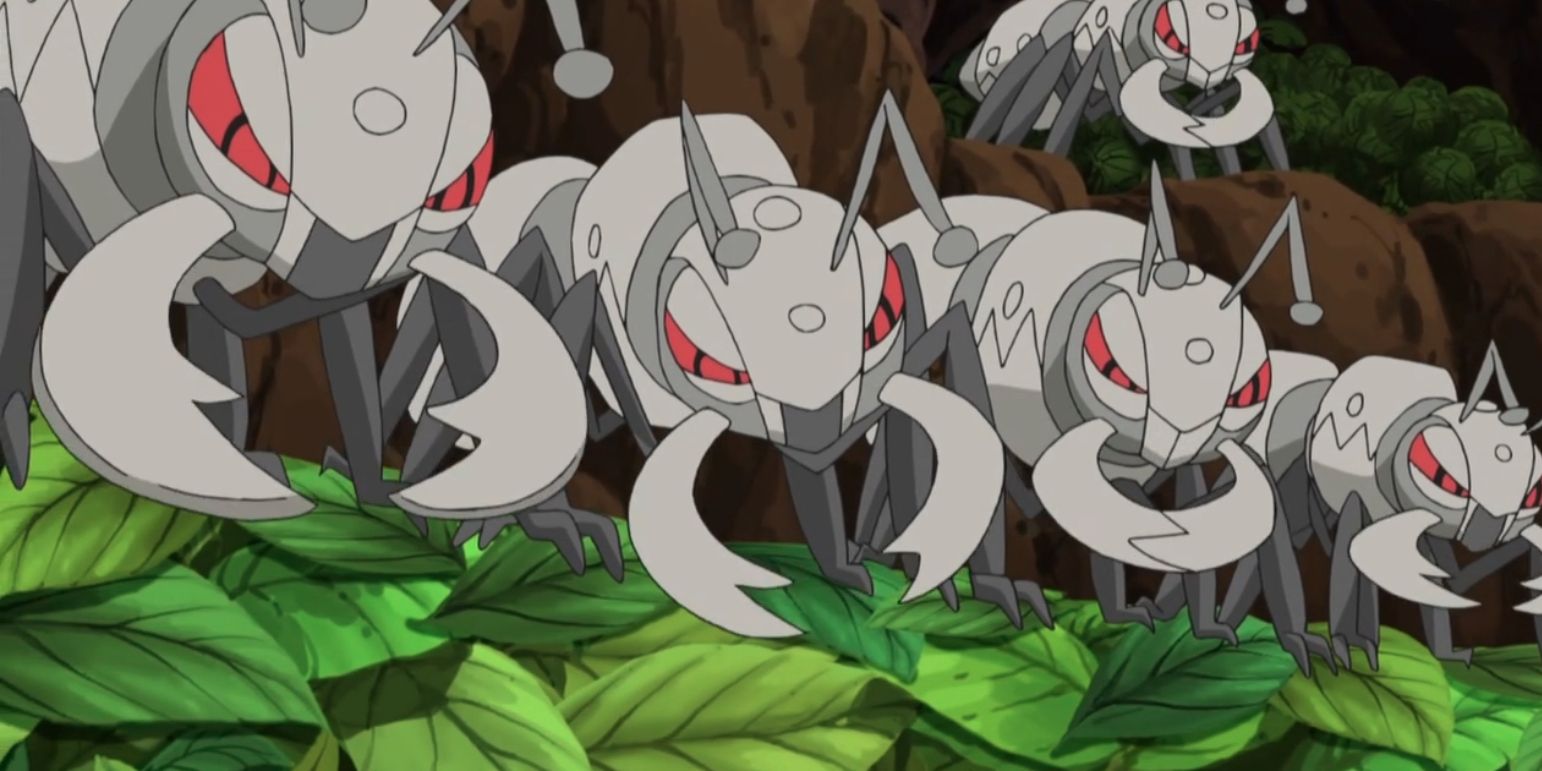 Pokemon Anime Herd Of Durant Eating