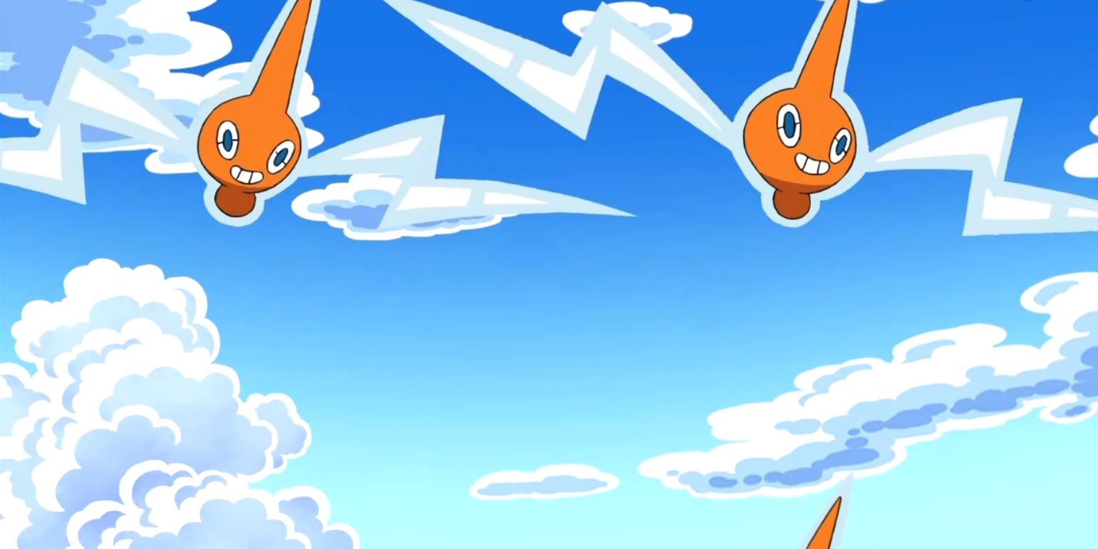 Pokemon Anime Rotom Herd Flying