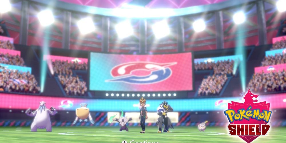 Title screen in Pokemon shield