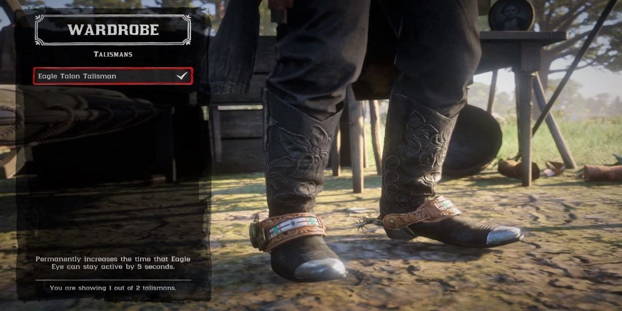 Red Dead Redemption 2 Eagle Talisman Boots