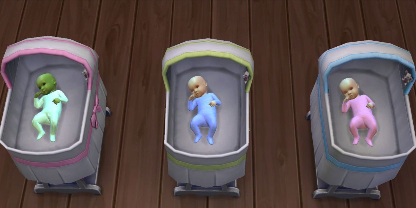 3 babies in cribs in a row