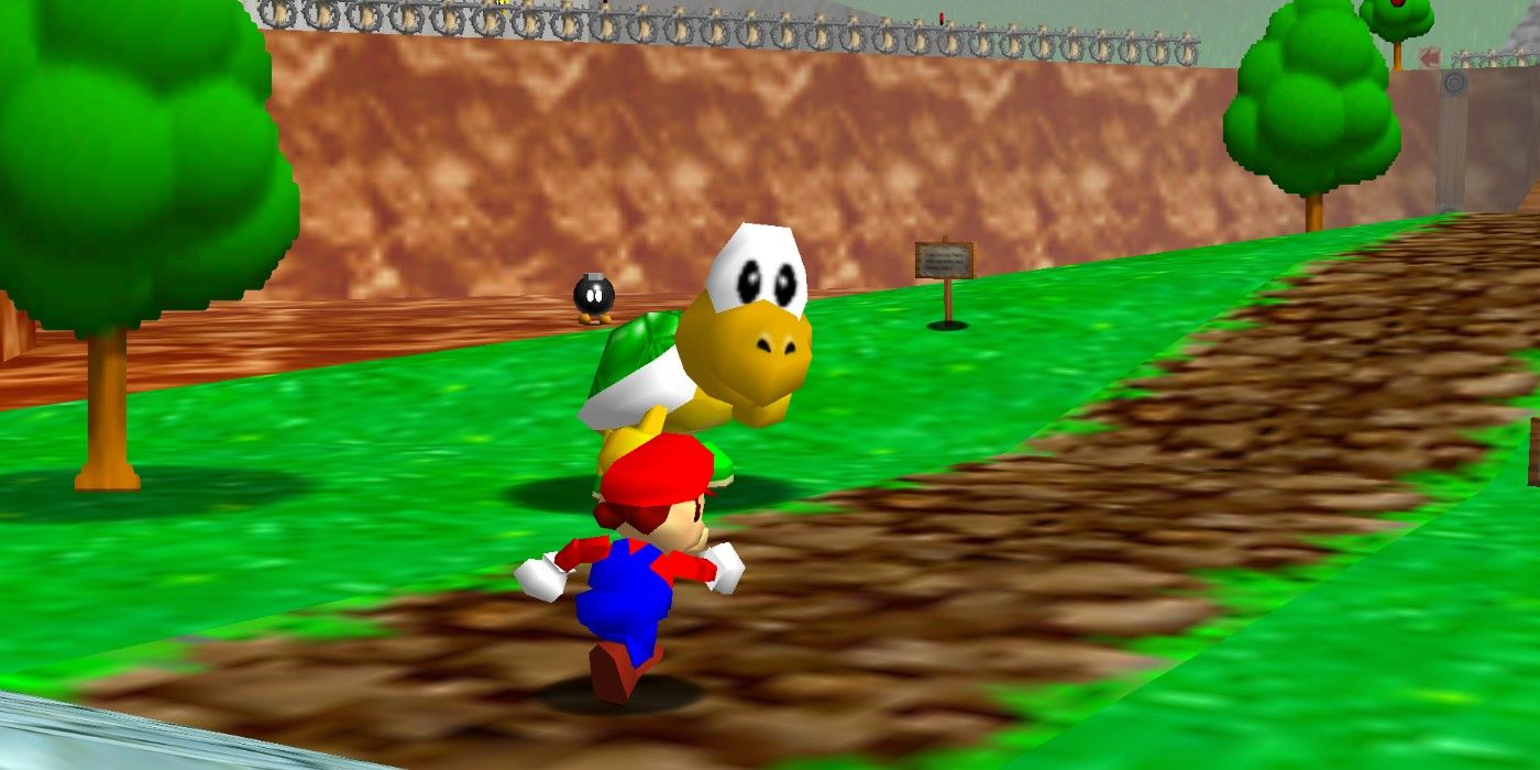 Super Mario 64 Koopa Troopa stage 1 beginning