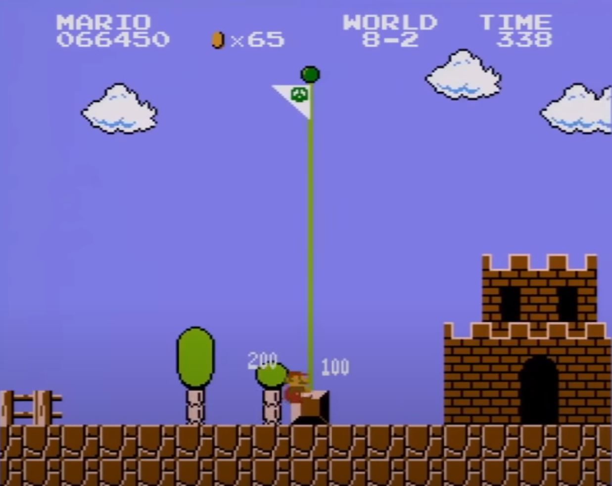 Super Mario Bros Clipping Into Flagpole