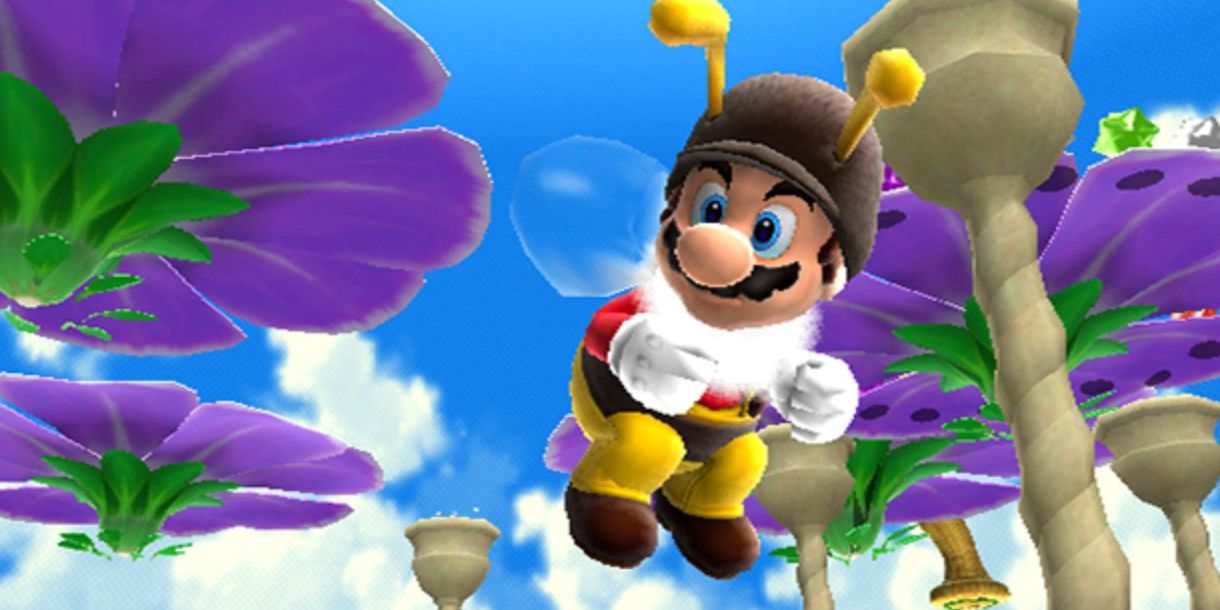 Nintendo Super Mario Galaxy Bee Mario Flying