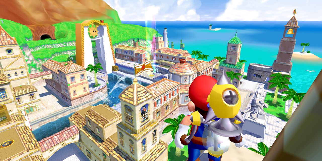 Nintendo Super Mario Sunshine Delfino Island Full View