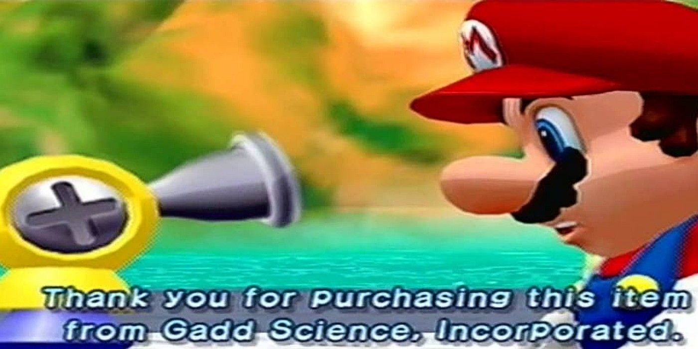 Super Mario Sunshine FLUDD talking Gadd Science