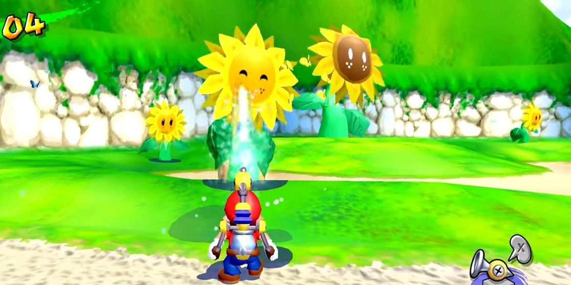Nintendo Super Mario Sunshine Mario FLUDDs Flowers