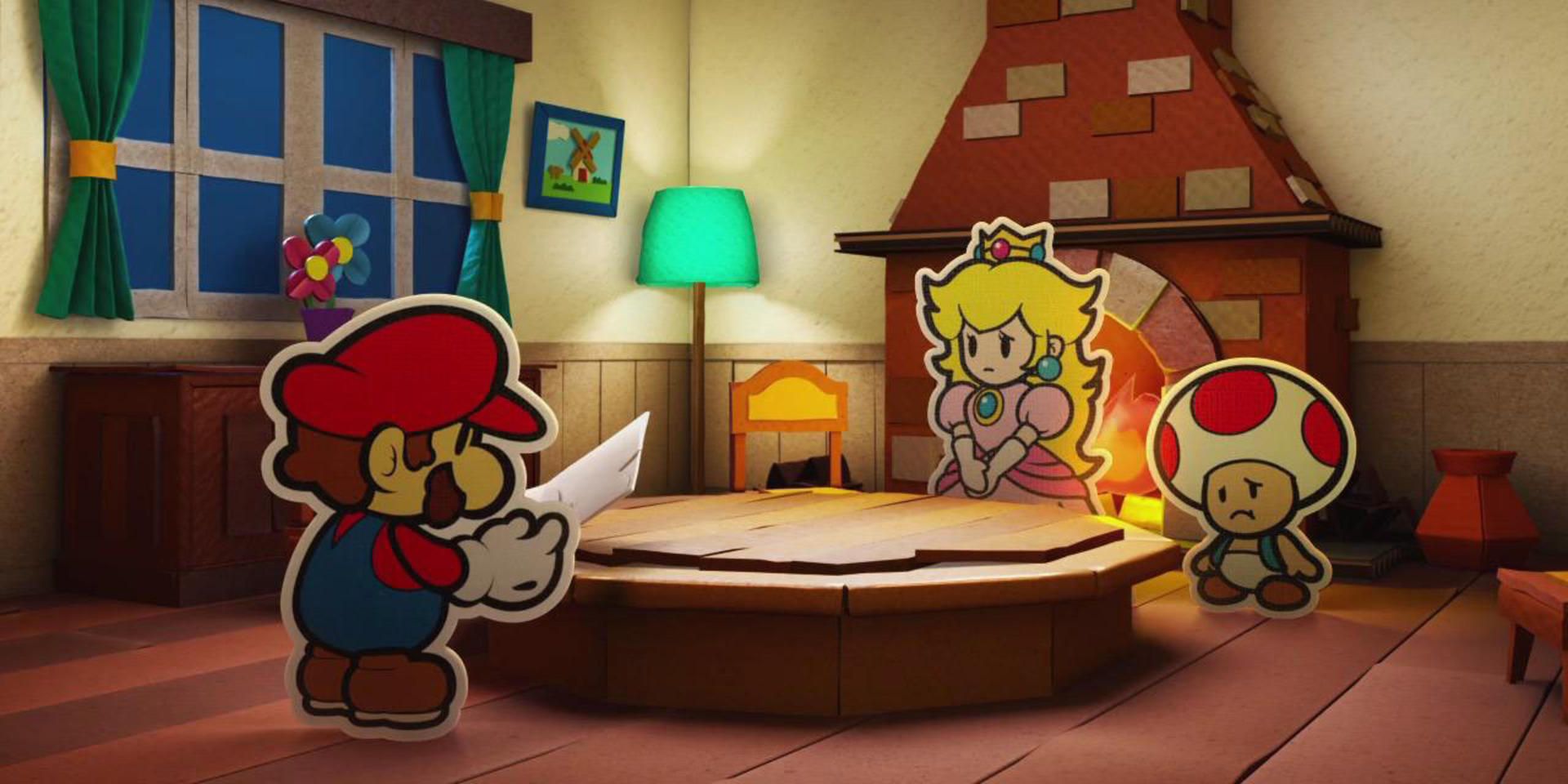 Switch Super Paper Mario Reading Letter