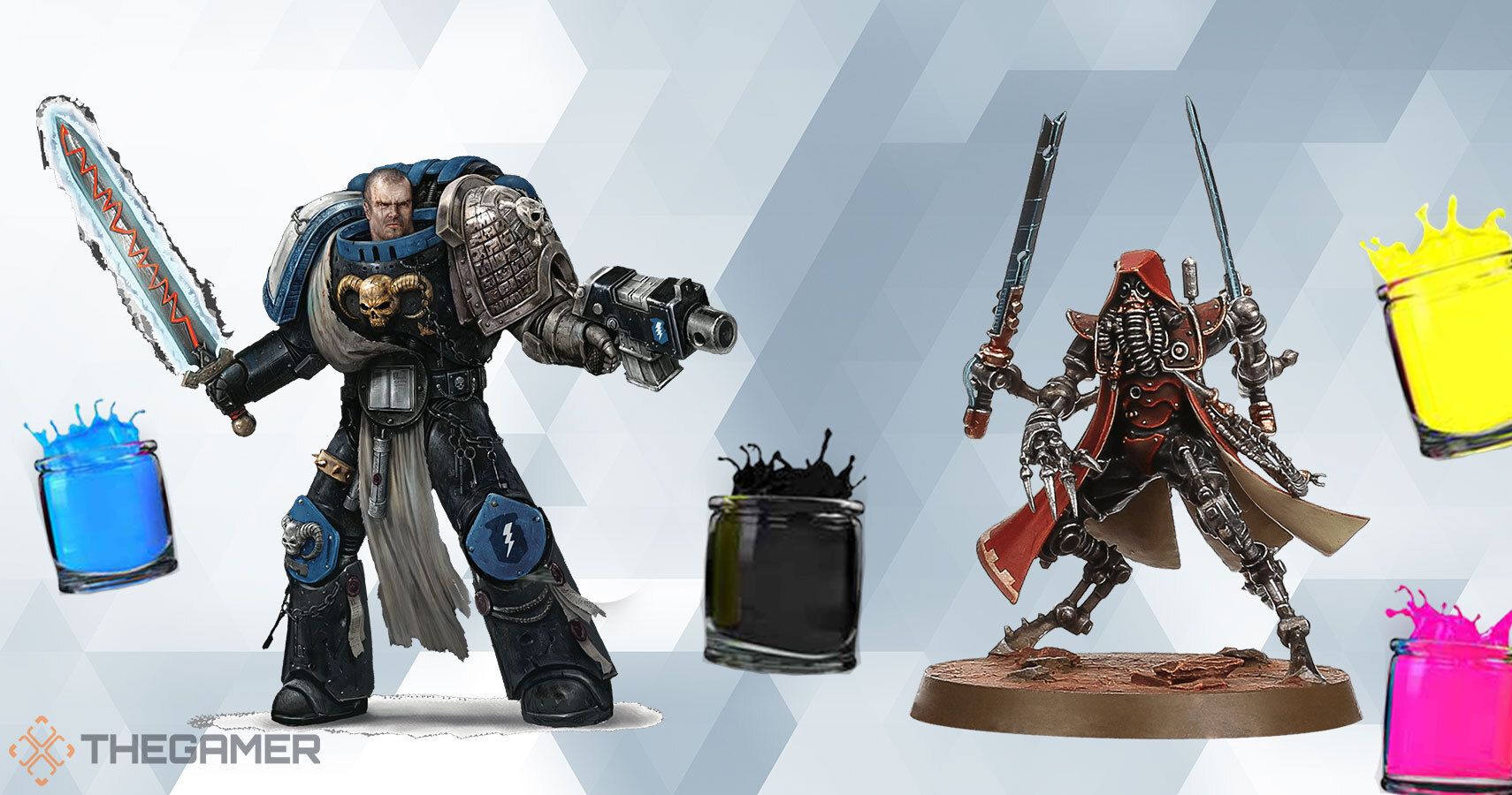 We are painting warhammer, 40k and d&d minis!