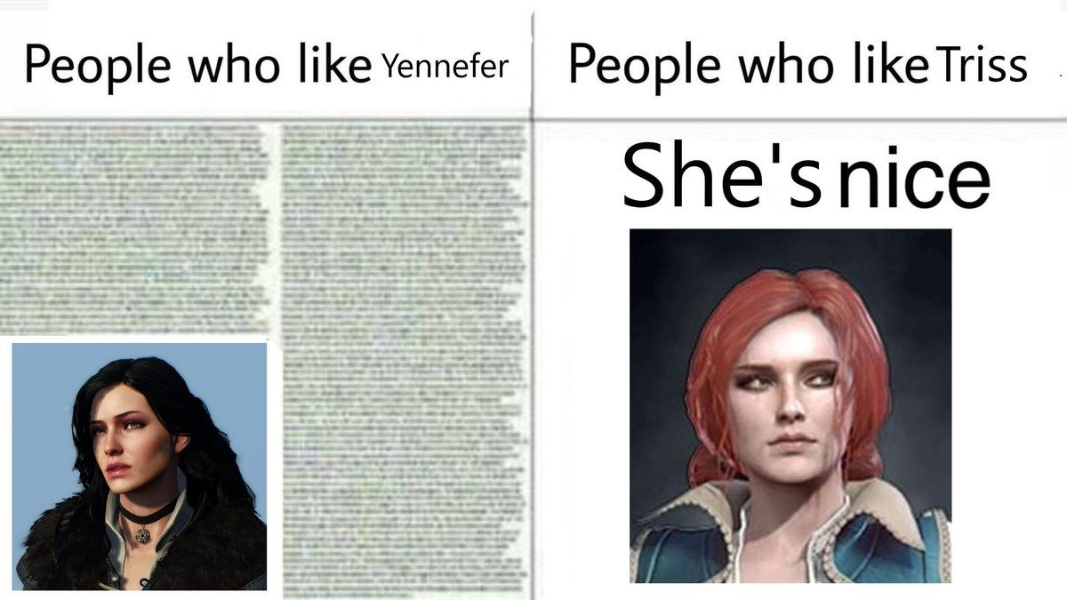 Triss vs Yennefer
